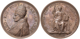 Medaglie Papali. Leone XIII (1878-1903). Medaglia anno XXV - 25° Anno di Pontificato. AE (37,19 g). Modesti 381. Molto rara. qFDC