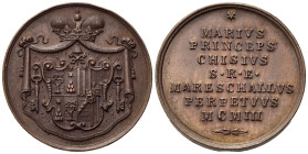 MEDAGLIE PAPALI. Sede Vacante (1903). Medaglia emessa dal Maresciallo del Conclave Principe Mario Chigi. AE (10,72 g - 28,6 mm). Boccia 110. FDC
