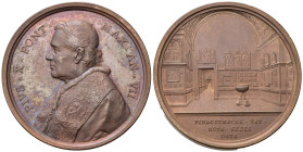 Medaglie Papali. Pio X (1903-1914). Medaglia anno VII - Nuova Pinacoteca Vaticana. AE (37,46 g). Bartolotti E 910. qFDC
