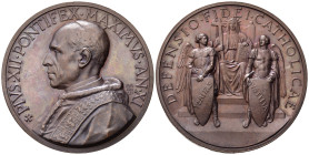 Medaglie Papali. Pio XII (1939-1958). Medaglia anno XI "Difesa della Fede Cattolica". AE (34,17 g). Opus Mistruzzi. CM 66. qFDC
