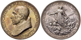 Medaglie Papali. Pio XII (1939-1958). Medaglia anno XII "Dogma dell'Assunzione - Giubileo 1950 Apertura Porta Santa". Ag (34,82 g). Opus Mistruzzi. CM...