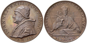 Medaglie Papali. Giovanni XXIII (1958-1963). Medaglia 1961 anno III - Canonizzazione di Gregorio Barbarigo del 1960. AE (33,34 g). Modesti 96. FDC