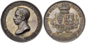 MILANO. Lombardo Veneto. Francesco I d'Asburgo Lorena (1815-1835). Medaglia 1815 per il Giuramento. Ag (12 g- 30,65 mm) Opus Manfredini. qFDC