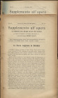 CAGIATI M. - Supplemento all'opera: Le monete del Reame delle Due Sicilie. Napoli, 1912. Anno II. 2 fascicoli sciolti. N. 8\9 - 10. brossure sciolte s...