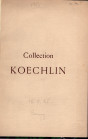 BOURGEY E. – Paris 15/19-Mai.1925. Collection Emile Koechlin. Monnaies francaises et entrangeres. Series de la Revolution & de l’Empire, monnaies du s...
