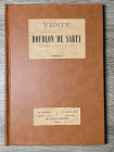 BOURLON DE SARTY. Catalogue des tableaux & dessins, curiosites, medailles formant la collection de feu M.Bourlon de Sarty. Paris, 1868. Buono stato.