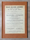 PLATT - Belles Graveurs anciennes en noir et en sanguine du XVII au XIX siecle, Monnaies Antiques grecques et romaines, Collection Bertone. Paris, 193...