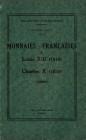 RATTO M. – Paris, 28 – Mai, 1934. Collection V. Guilloteau. III partie. Monnaies francaise de Louis XIII 1610 a Charles X 1830. Pp. 29, nn. 582 – 1088...