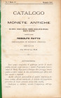RATTO R. – Genova, 1901. Catalogo di monete antiche a prezzi fissi N. 7 parte seconda. Aes Grave – Monete greche – Monete romane Consolari, Imperiali ...