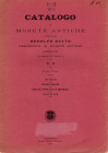 RATTO R. – Genova, 1903. Catalogo di monete antiche a prezzi fissi N. 9. Parte prima. Aes Grave – Monete greche – Monete romane Consolari, Imperiali e...