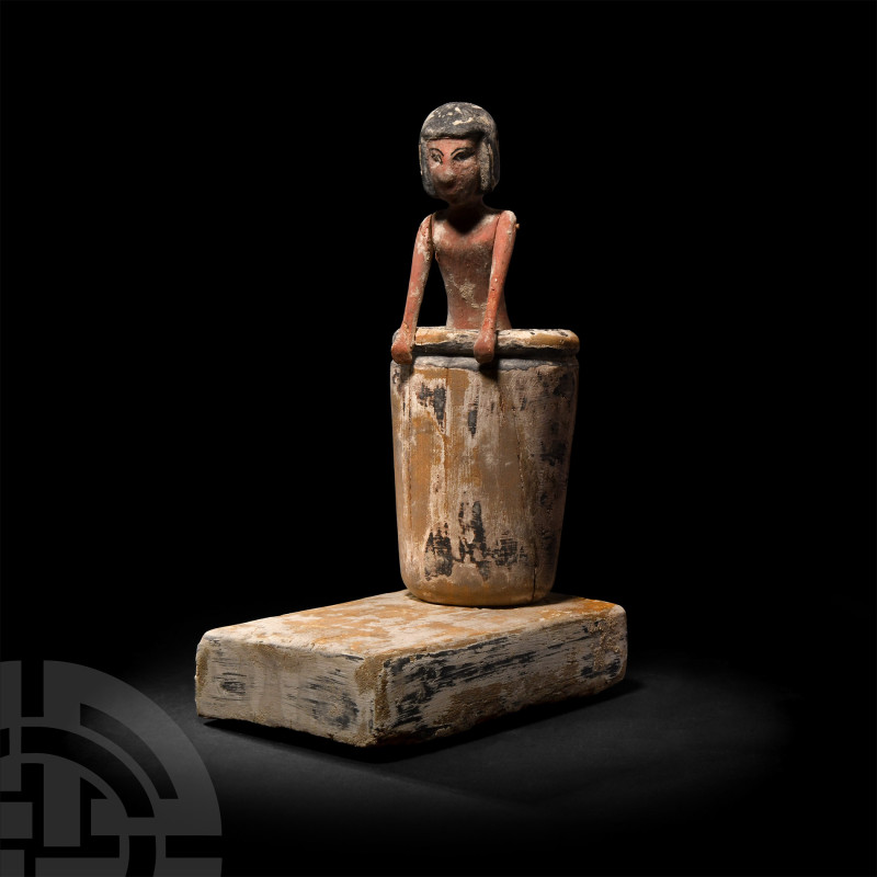 Egyptian Wooden Brewing Model
Middle Kingdom, 2023-1862 B.C. A wooden model dep...