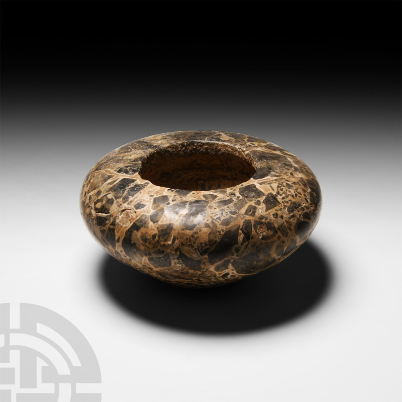 Greek Minoan Breccia Bowl
Early 2nd millennium B.C. A Minoan breccia bowl of tr...