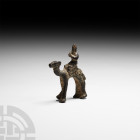South Arabian Camel Rider
2nd-1st century B.C. A freestanding copper-alloy camel and rider figure. 120 grams, 80 mm high (3 1/8 in.). Acquired in the...