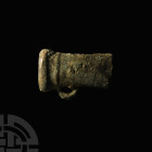 Bronze Age Socketted Axehead
Circa 12th-8th millennium B.C. The majority of a socketted axehead with a tapering rectangular-section socket and lug; m...