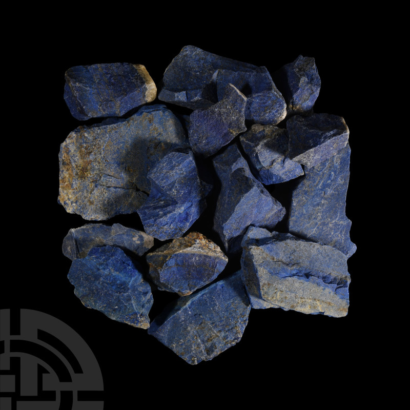 Natural History - Lapis Lazuli Mineral Specimen Group
. A group of 15 pieces of...