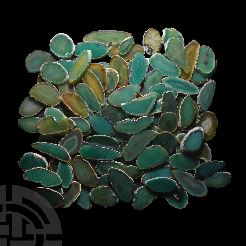 Natural History - 100 Cut and Polished Agate Slices
. A large group of cut and ...