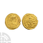 Ostrogothic Coins - Theodoric(?) - Imitating Anastasius I - Gold Tremissis
5th-6th century A.D. Struck at Ravenna(?). Obv: DN ANASTASIVS PP AVG sligh...