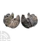 Viking Coins - St Peter Coinage - York - Swordless Penny
905-915 A.D. Obv: SCI PE / TRI II legend in two lines with + - + between. Rev: small cross w...