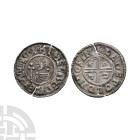 Anglo-Saxon Coins - Aethelred II - Winchester / Leofwold - CRVX Penny
991-997 A.D. BMC type IIIa. Obv: profile bust with sceptre and +ÆÐELRÆD REX ANG...