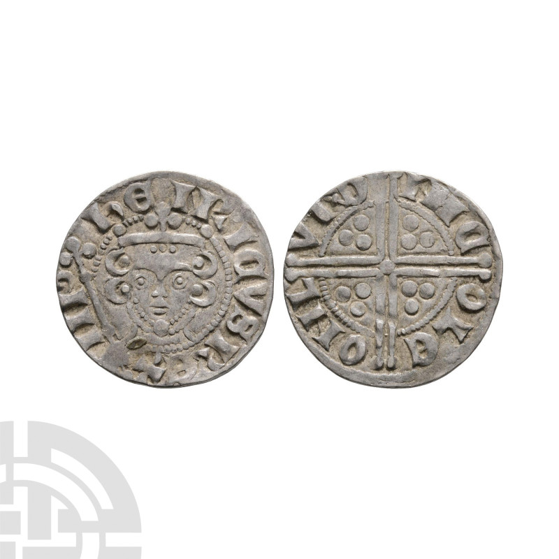 English Medieval Coins - Henry III - London / Nicole - Long Cross Penny
1251-12...