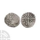 English Medieval Coins - Edward I - Berwick upon Tweed - Long Cross Penny
1300-1310 A.D. Class 4b. Obv: facing bust with pellet on breast and EDWA R ...
