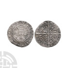 English Medieval Coins - Edward III - London - Pre Treaty Groat
1356 A.D. Pre Treaty, series F. Obv: facing bust within tressure with EDWARD D G REX ...
