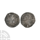 English Tudor Coins - Henry VIII - Canterbury / Archbishop Warham - Sovereign Penny
1526-1532 A.D. Second coinage. Obv: king enthroned facing with HE...