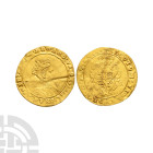 English Tudor Coins Edward VI - Southwark - Gold Half Sovereign
January 1549-April 1550 A.D. Second period, crowned bust, Southwark mint. Obv: crowne...
