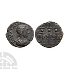 Ancient Roman Provincial Coins - Julia Mamaea - Bithynia - Standards Bronze
222-235 AD. Nicaea mint. Obv: IOYLIA MAMAIA AYG legend with draped bust r...