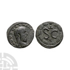 Ancient Roman Provincial Coins - Macrinus - Antioch - SC Bronze
217-218 AD. Antioch ad Orontem mint. Obv: AVT K M O C MAKRINOC CE legend with laureat...