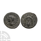 Ancient Roman Provincial Coins - Philip II - Mesopotamia - Tyche Bronze
247-249 A.D. Nisibis mint. Obv: AYTOK K M IOV?I ?I??I?OC CEB legend with radi...