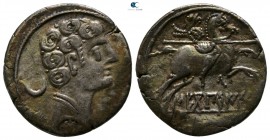 Iberia. Sekobirikes circa 133-72 BC. Denarius AR