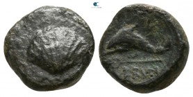 Calabria. Brundisium 250-225 BC. 1/8 Uncia Æ