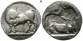 Lucania. Sybaris circa 520 BC. Nomos AR