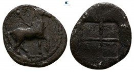 Kings of Macedon. Alexander I 498-454 BC. Diobol AR
