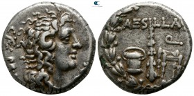 Macedon. Uncertain mint. Aesillas, quaestor 90-70 BC. Under Roman Protectorate. Struck circa 79-75 BC. Tetradrachm AR