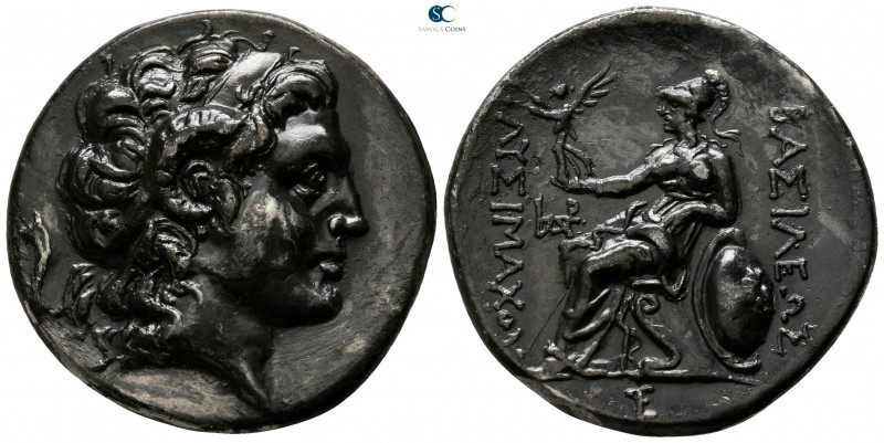 Kings of Thrace. Uncertain mint. Lysimachos 305-281 BC. 
Tetradrachm AR

29mm...