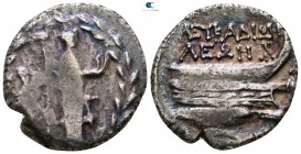 Akarnania. Leukas. ΛΕΩΝ (Leon), magistrate circa 167-50 BC. Stater-Didrachm AR