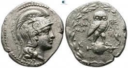 Attica. Athens. ΑΜΜΩ- (Ammo-), ΔΙΟ- (Dio-), magistrates circa 165-42 BC. Struck 148-147 BC. Tetradrachm AR. New Style coinage. Class II