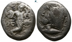 Mysia. Kyzikos circa 404-394 BC. Symmachy coinage. Tridrachm AR