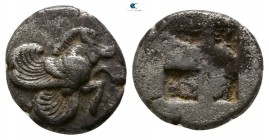 Ionia. Klazomenai  circa 480-400 BC. Diobol AR