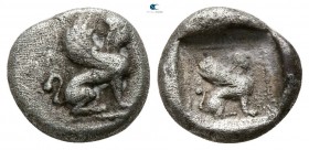 Caria. Kaunos  circa 390-370 BC. Obol AR