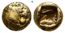 Kings of Lydia. Sardeis. Time of Alyattes to Kroisos circa 620-539 BC. Foureé 1/24 Stater EL