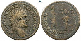 Phrygia. Laodikeia ad Lycum. Caracalla AD 198-217. Homonoia issue with Ephesos. Bronze Æ
