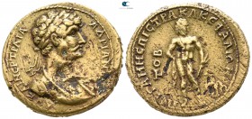 Mysia. Pergamon. Hadrian AD 117-138. ΚΛ. ΚΕΦΑΛΙΩΝ (Kl. Kephalion), strategos, AD 118. Bronze Æ