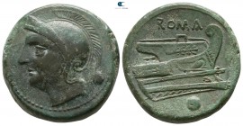 Anonymous 211-208 BC. Rome. Uncia Æ