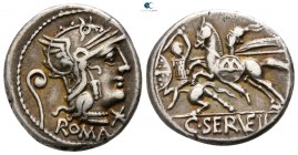 C. Servilius Vatia 127 BC. Rome. Denarius AR