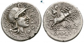 Q. Curtius 116-115 BC. Rome. Denarius AR