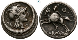 L. Manlius Torquatus 113-112 BC. Rome. Denarius AR