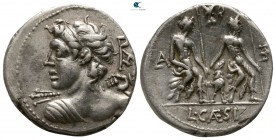 L. Caesius 112-111 BC. Rome. Denarius AR